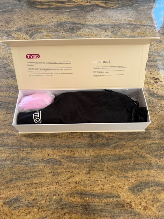 TYMO RING Hair Straightening Hot Comb / Brush Straightener NIB